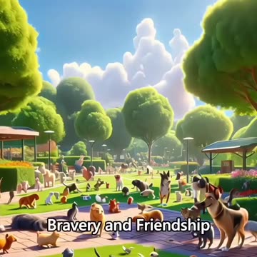 TWO CATS IN A VILLAGE