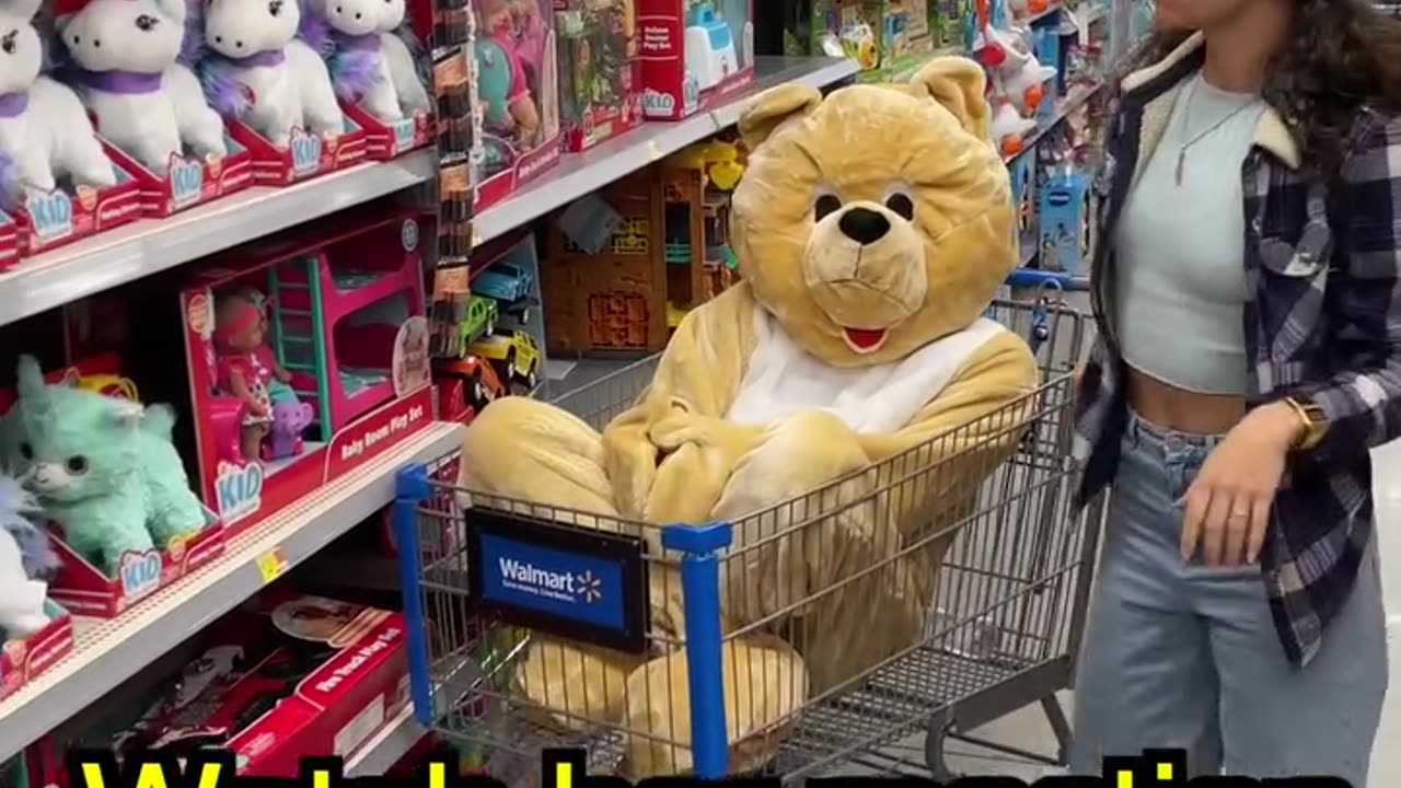 Her reaction when she sees him is priceless.hd