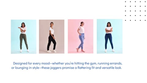 Effortless Style & Comfort: Joggers for Women by Go Colors