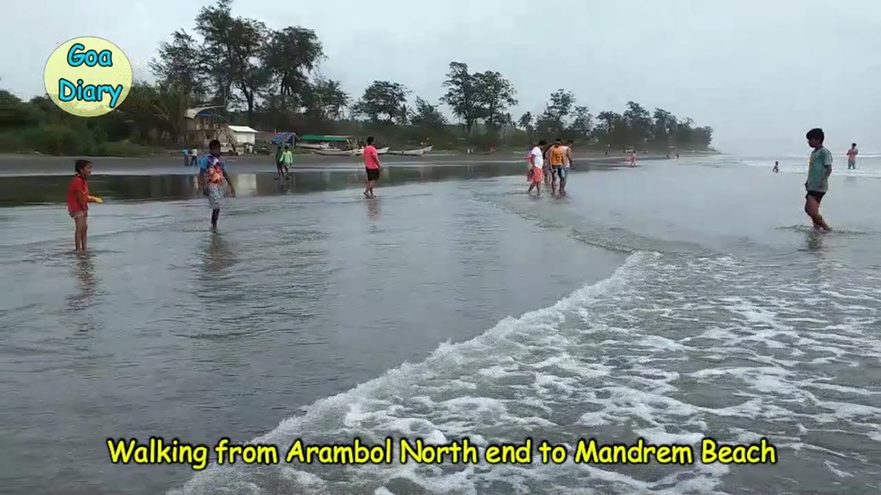 Goa Day-7: Arambol Beach, Walking from Arambol beach to Mandrem Beach