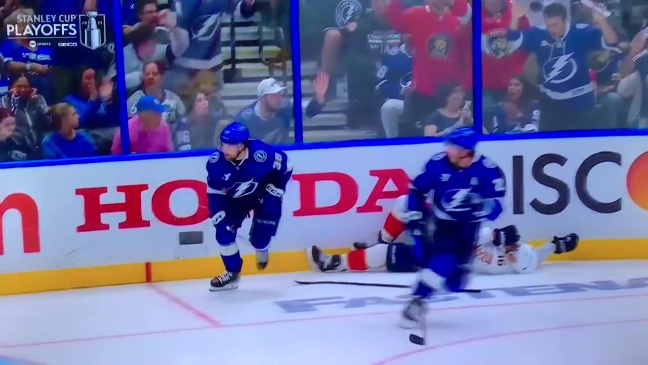 TBL #38 Brandon Hagel cheap shots Panthers #16 A. Barkov