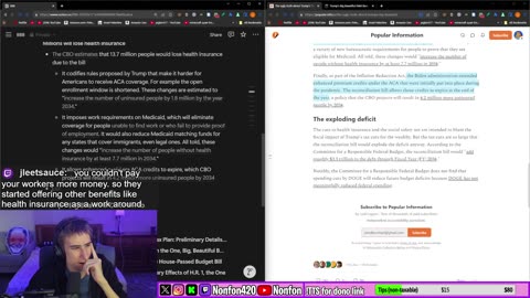 Readin' | Chattin' | Chillin' | Healthcare | Taxes | Immigration | !tts !discord