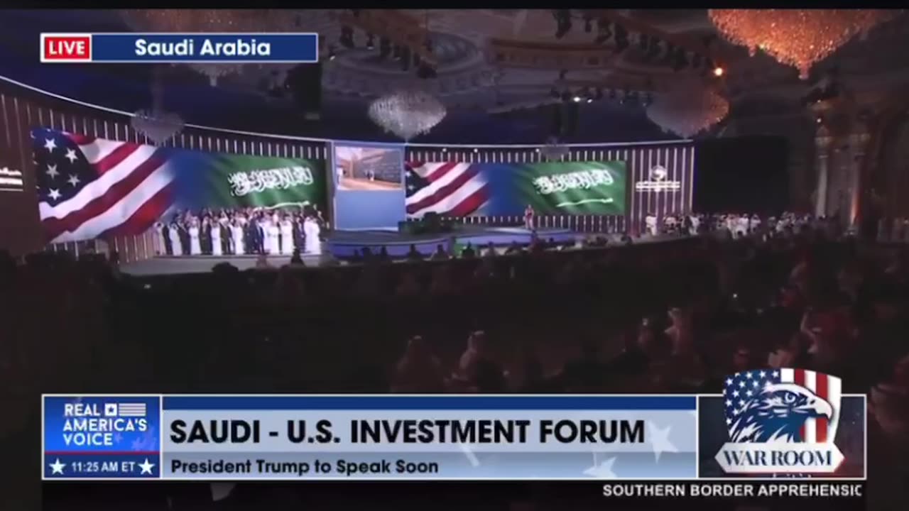 President Trump attends the U.S. Investment Forum held in Saudi Arabia