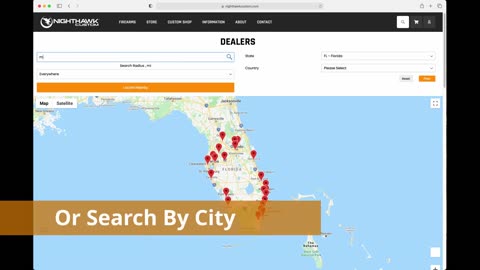 Find Your Nearest Nighthawk Custom Dealer