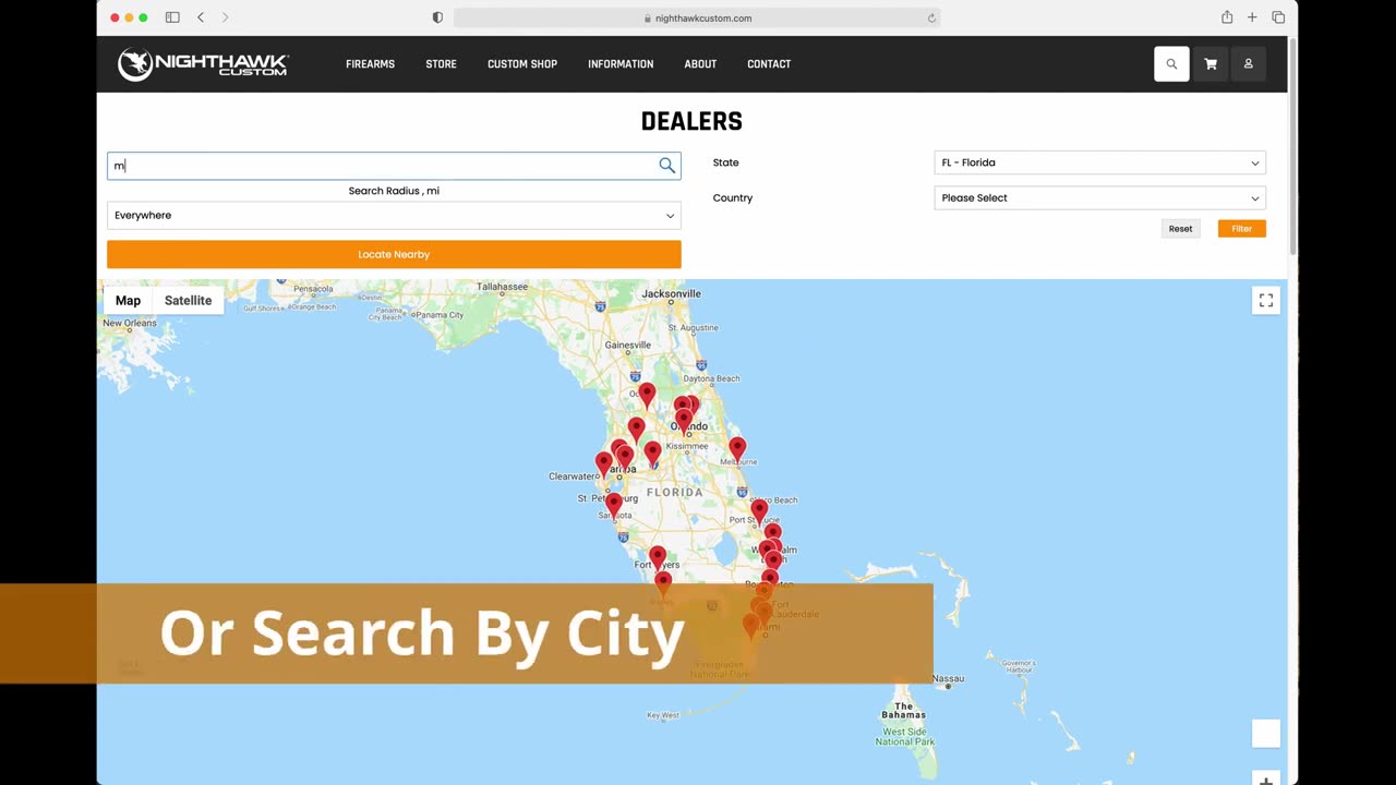 Find Your Nearest Nighthawk Custom Dealer