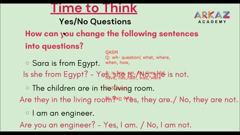 Forming questions(14)