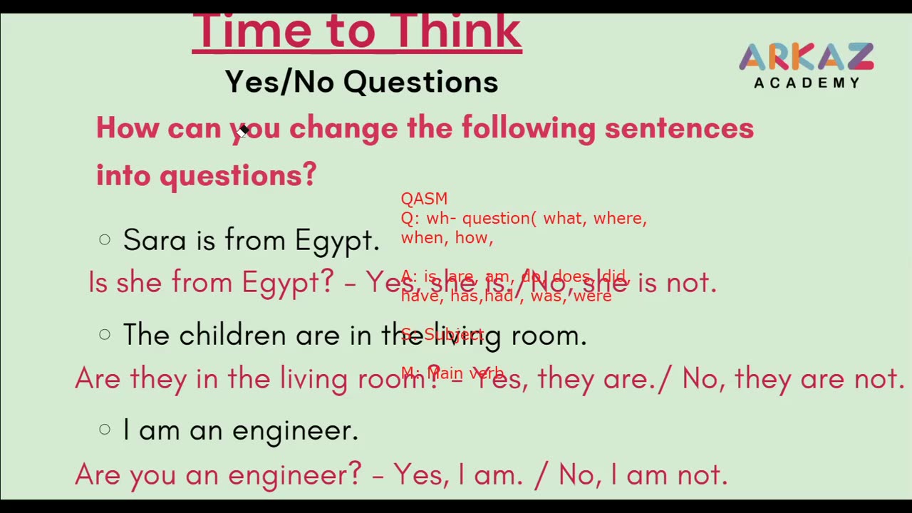 Forming questions(14)