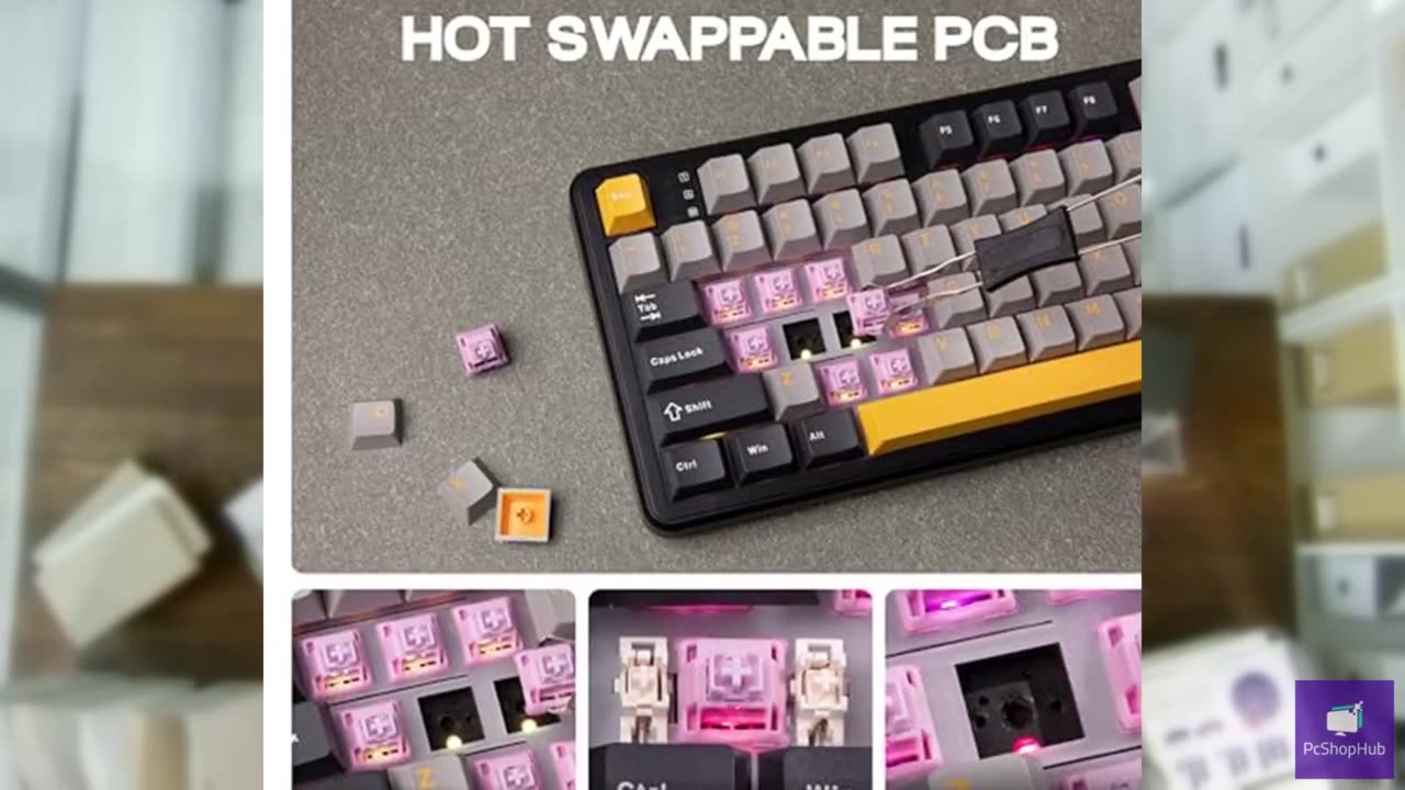 MechLands Aula F108 100% Wireless Gaming Keyboard, 4000mAh Battery, Full Size Cu