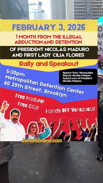 New Yorkers support president Nicolás Maduro and first combatant Cilia Flores.
