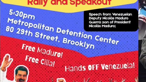 New Yorkers support president Nicolás Maduro and first combatant Cilia Flores.