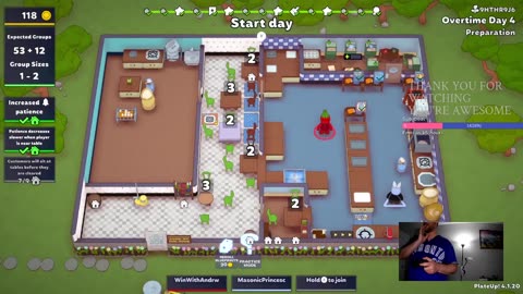 Win With Andrew - PlateUp! - with Tina