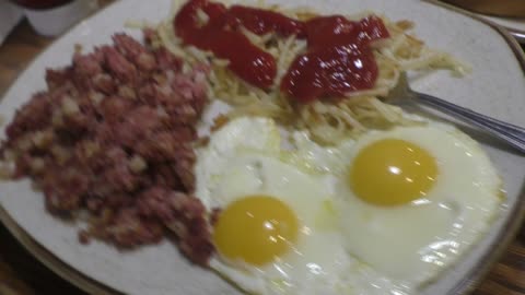 Sunny side eggs have a face!