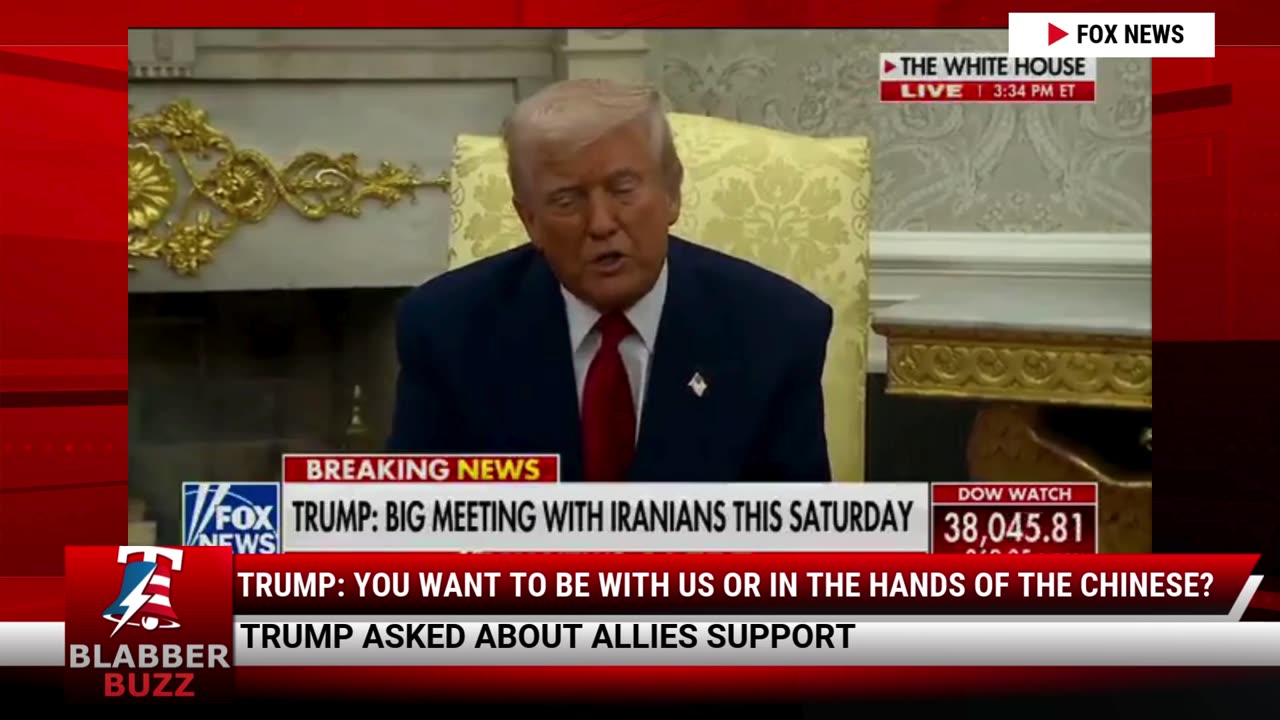 Trump: You Want To Be With Us Or In The Hands Of The Chinese?
