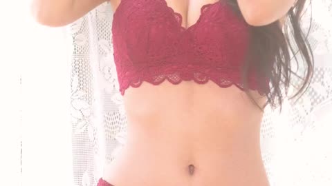 🔥 Lookme Beautiful AMP in Red Nude 18+ Hot Bikini model fashion photo