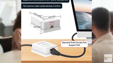 VCELINK Punch Down Impact Tool with 110 and 66 Blades Bundle with 5-Pack Cat6 Ke