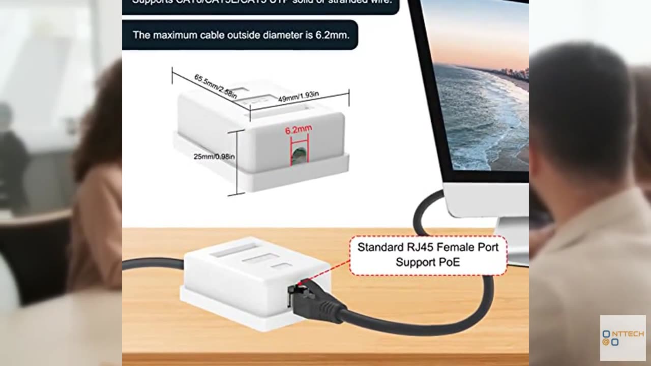 VCELINK Punch Down Impact Tool with 110 and 66 Blades Bundle with 5-Pack Cat6 Ke