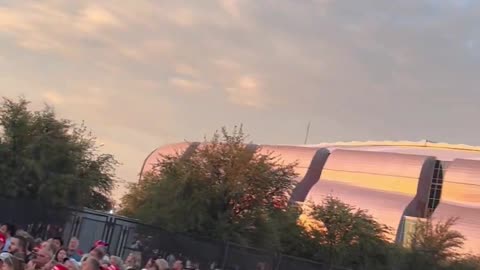 WOW! This is the crowd waiting to get into Charlie Kirk’s memorial service at State Farm Stadium