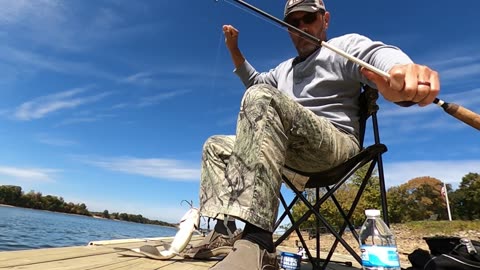 Tennessee River fall time pier bream fishing