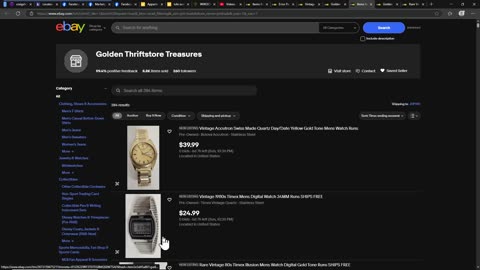 Ebay see all seller listings with price menu completed - old layout