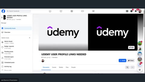UDEMY USER PROFILE LINKS NEEDED