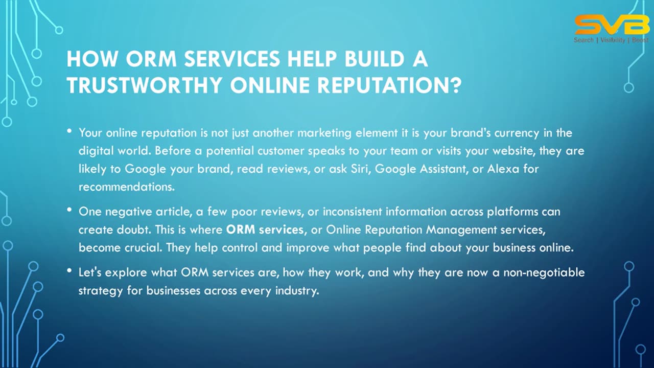 How ORM Services Help Build a Trustworthy Online Reputation?