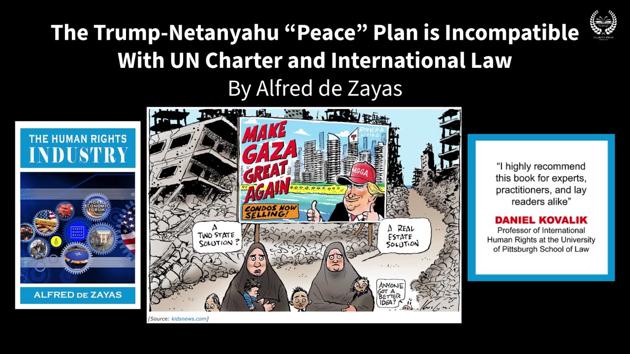 The Trump-Netanyahu “Peace” Plan is Incompatible With UN Charter and International Law