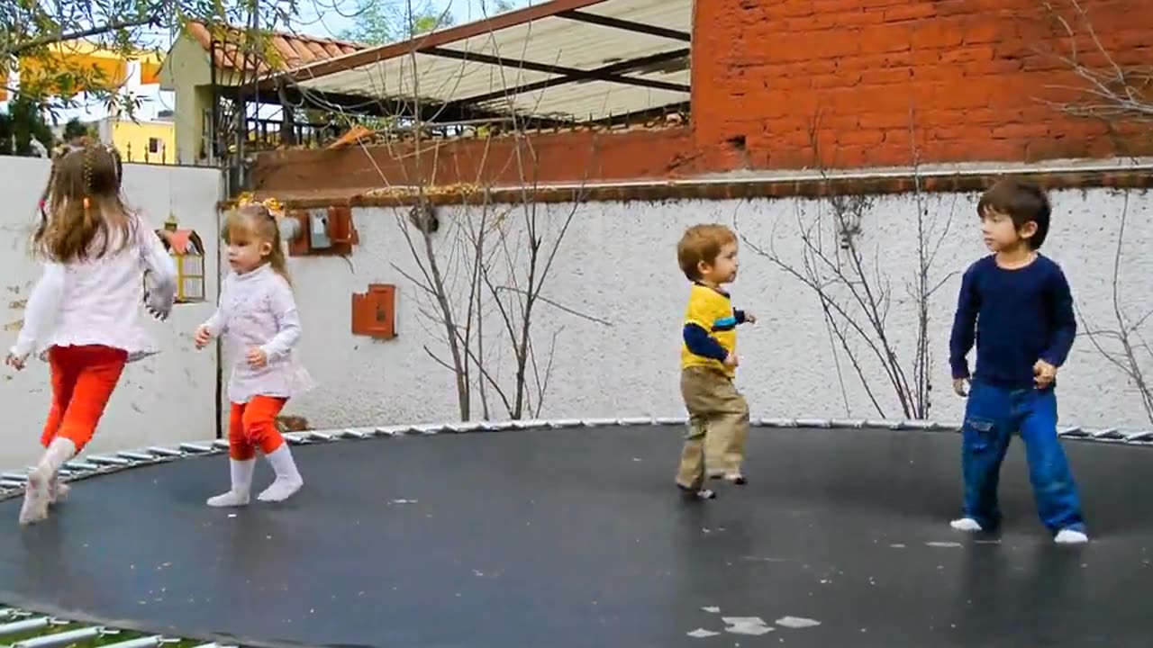 Children playing and having fun