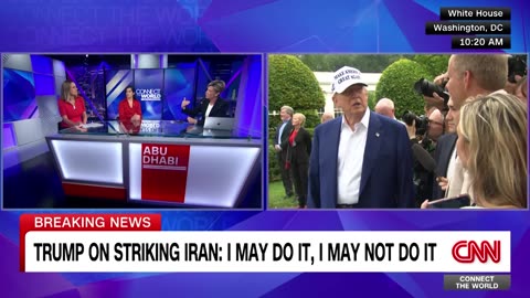 Trump on US striking Iran: 'I may do it, I may not do it'