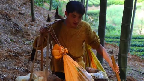Stir fry bamboo shoots