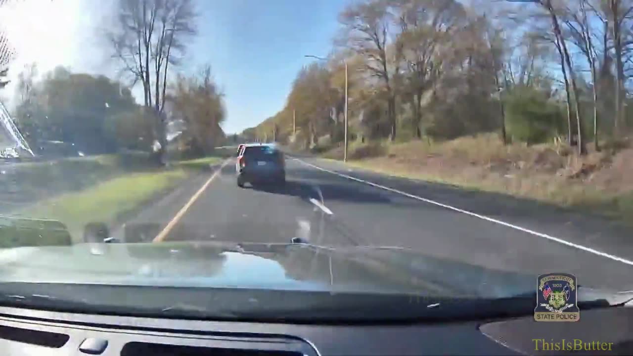 Dashcam video shows high speed chase ending in crash