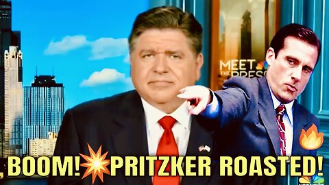 You WON’T BELIEVE how JB Pritzger got ROASTED this morning on Meet the Press!🔥🔥😮