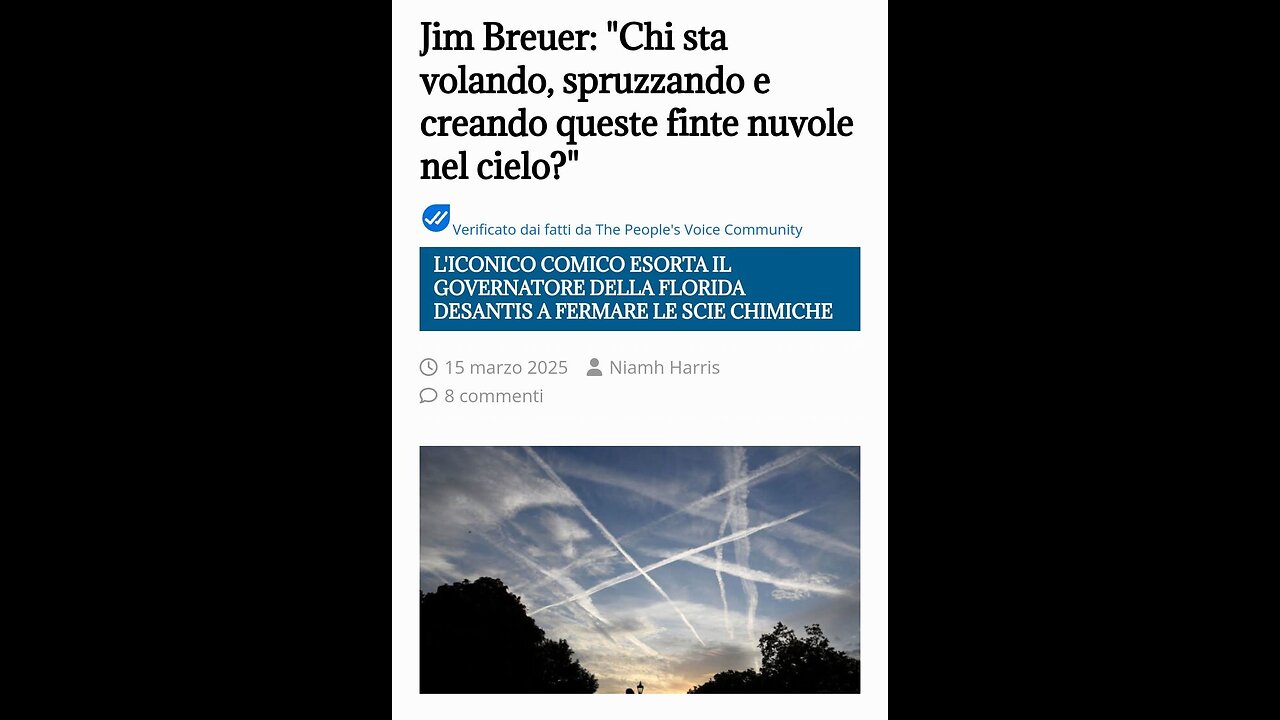 GEOINGEGNERIA SOLARE: IL NOTO ATTORE JIM BREUER HA DECISO DI DIRE BASTA