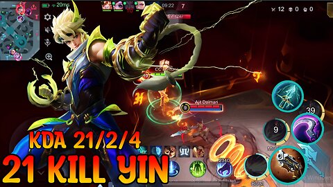 21 Kill !! Instant Kill Yin Hyper Monster !! Best Build For Yin After Update 2025 - MLBB