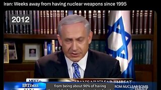 Iran has been "weeks away" from producing nuclear weapons since at least 1995