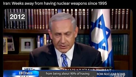 Iran has been "weeks away" from producing nuclear weapons since at least 1995