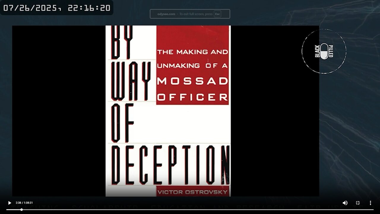"By Way of Deception" by Victor Ostrovsky book excerpts▮blackpilled