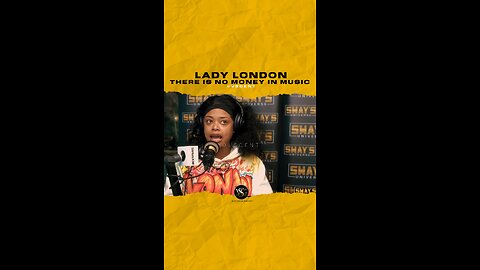 @ladylondon There is no money in music