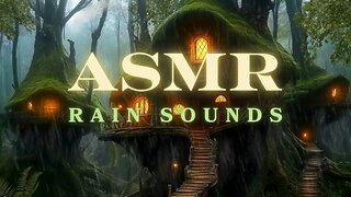 Relaxing ASMR Rain Sounds, Magical Rainy Forest Cabin