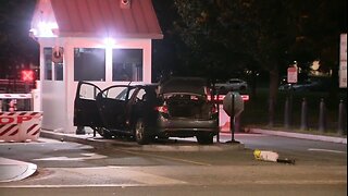 Driver Arrested After Ramming Car Into White House Gate