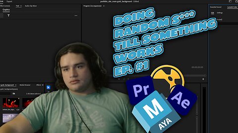 Chill Stream || Working on Personal Portfolio Project || Unplanned Workflow || Maya || Adobe || Nuke