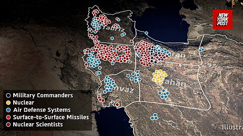 Animation shows massive IDF strikes on Iran
