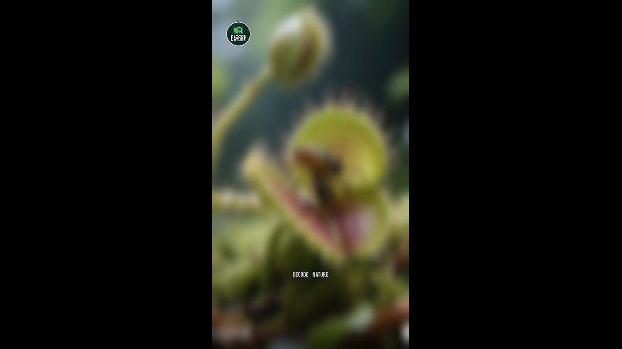 Venus flytrap feeding time ⏱️