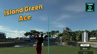 ISLAND GREEN ACE - Cash Daily hits a hole in one at TPC Sawgrass