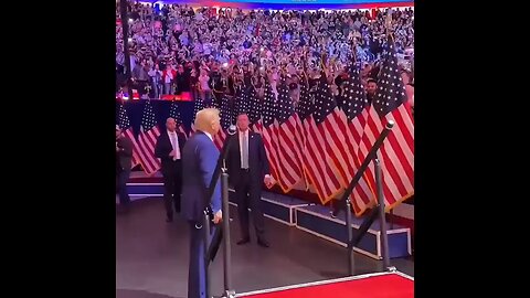 Mr Trump's happyness after winning of election