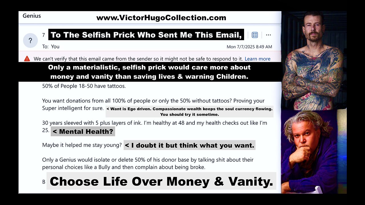 WARNING Tattoo Risks Cancer Lower Life Span Hollywood Undead Shady Jeff Jeffrey Phillips Victor Hugo