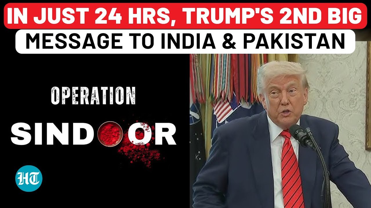 Operation Sindoor: Trump's 2nd Speech in 24 Hours as India-Pakistan Tensions Peak | 'Want to See...'