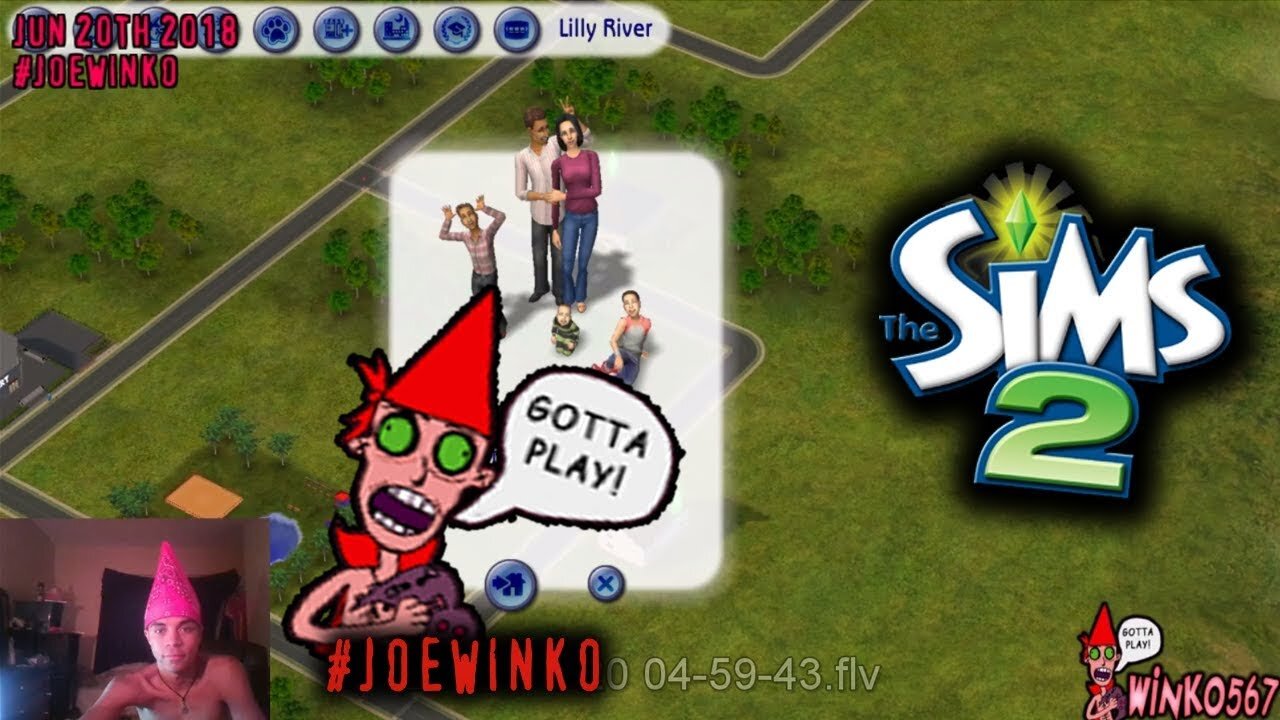 Summer In Lilly River - Sims 2 Live Stream (Jun 20th 2018) - Joe Winko