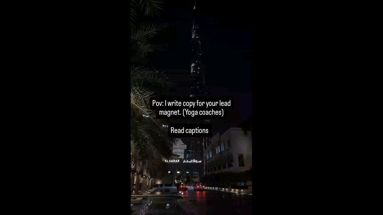 pov: I write copy for your lead magnet
