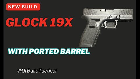 Glock 19x Build , ported barrel with Palmetto State Dagger Full size frame