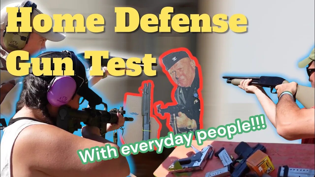 AR vs 12ga vs 9mm Compare for Home Defense